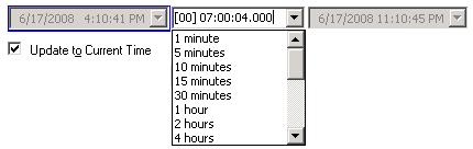 30 Chapter 2 Configuring the Alarm Control To set maximum records and time range 1 Double-click the Alarm Control on the canvas. The Edit Animations dialog box appears. 2 Click Alarm Mode.