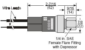 2) Use of the encapsulated pressure control (if applicable) Fixed suction pressure setting: Cut in = 32 psig; Cut out = 10 psig Fig.