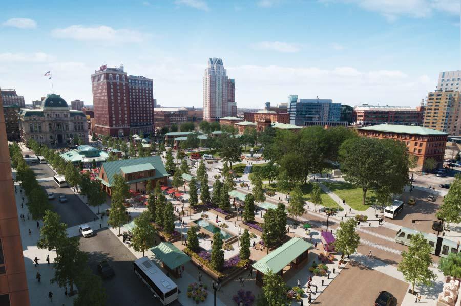 Providence s Kennedy Plaza: April 2013 (above) and as envisioned after