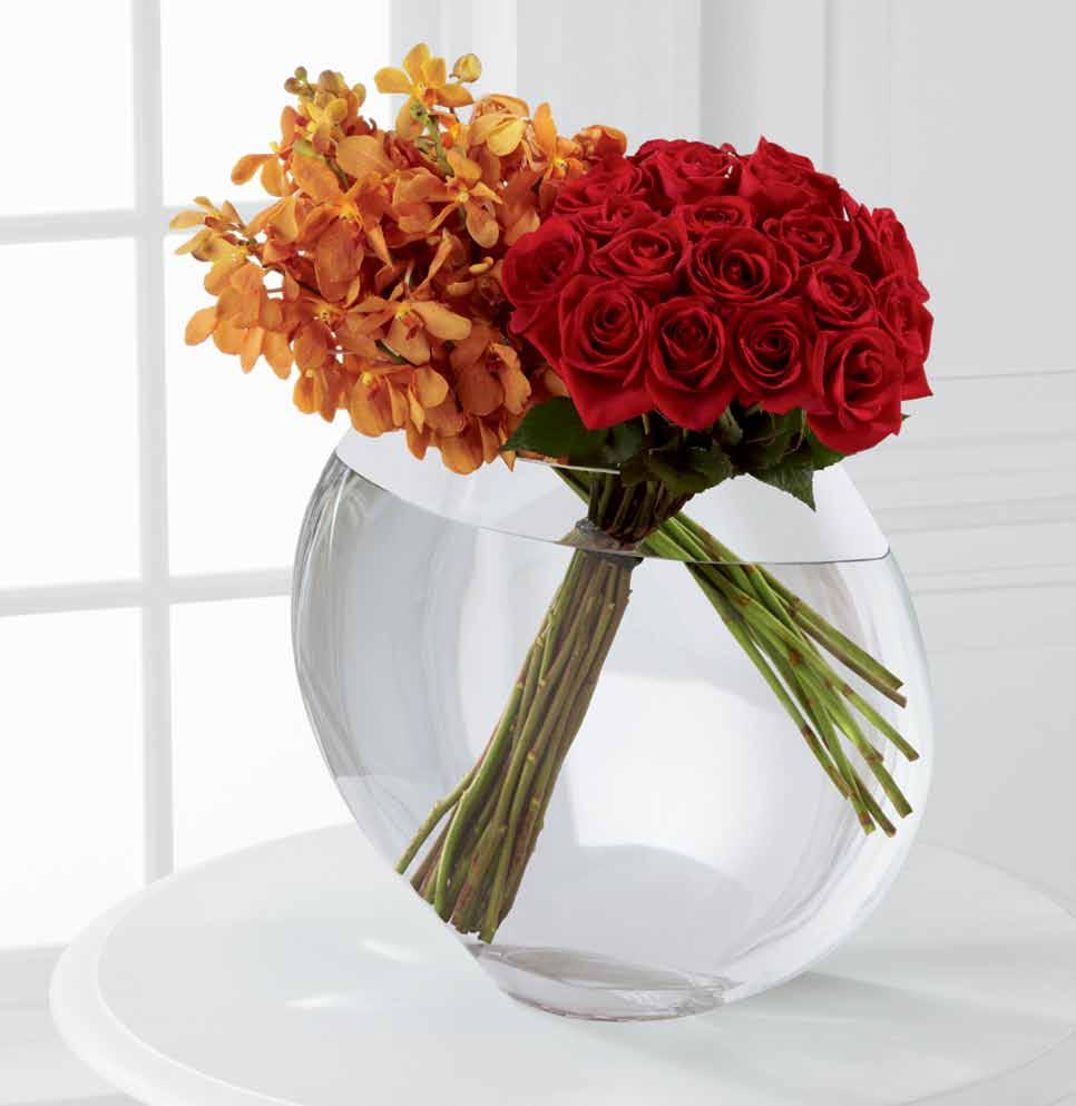 LX00 glorious 18 Freedom 60 cm Roses 12 Buffalo Orange Mokara Orchid stems