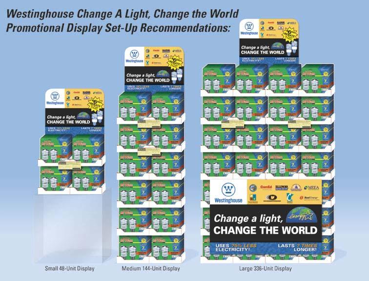 Point of Sale Materials During MEEA s 2001 Change a Light, Change the World promotion, one of the significant