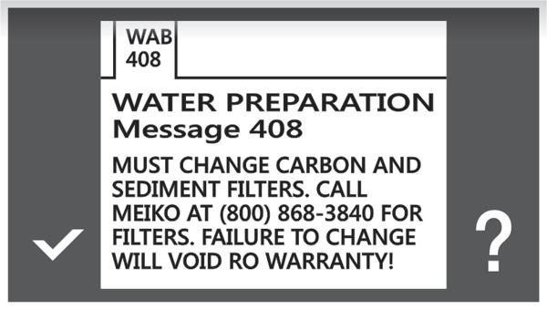 SECTION 6 - TROUBLESHOOTING 6.3 Carbon and Sediment Filter Replacement The M-iClean GiO Module Accessory is equipped with individual carbon and sediment filters.