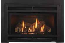 ESCAPE-I30 FIREBRICK 30" viewing area Ideal size for smaller fireplaces Up to 36,000 BTUs 6 oak-style logs Anti-refective glass ClearVue screen 