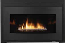 Plus ignition system Optional remote SUPREME-I30 30" viewing area Ideal size for smaller fireplaces Up to 32,000 BTUs 6 oak-style logs Glowing