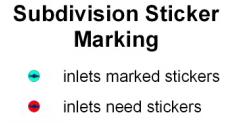 Subdivision Sticker Marking feature class