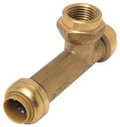 into copper or CPVC systems. Use SharkBite push fittings to install these manifolds anywhere in a plumbing system.