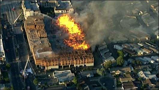Leading causes for fires when under construction: Incendiary /