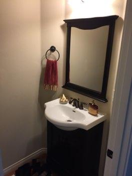 1. Room 1/2 Bathroom Ceiling and walls are in good condition overall. Accessible outlets operate. Light fixture operates. Toilet was in operable condition overall. 2.