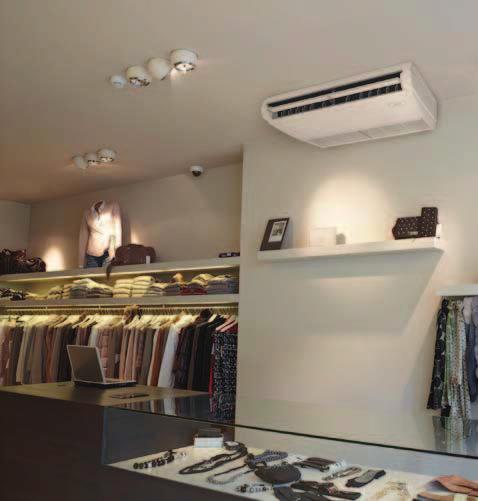 Ideal solution for shops, restaurants or offices without false ceilings spaces, as it only needs 30mm lateral service space Seasonal efficiency gives an indication on how efficient an air conditioner