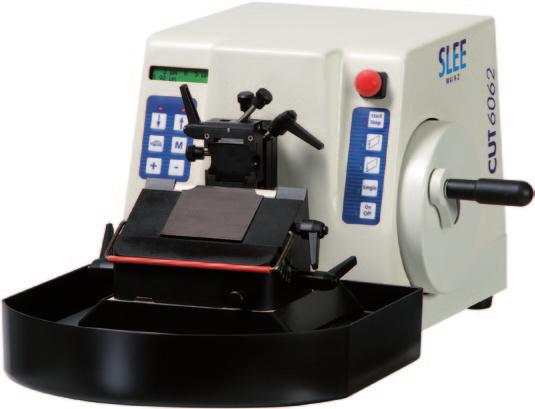 CUT 6062 Fully automatic precision microtome The SLEE CUT 6062 is a fully automated rotary microtome designed for paraffin sections and research-, plastic- and industrial applications.