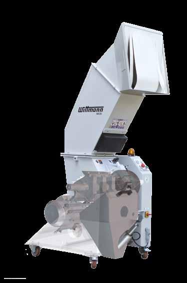 Ml 33 Medium-Sized Conventional Blade Granulator ML 33 Designed for efficient beside-the-press granulation of medium, bulky parts from injection molding and/or blow molding.