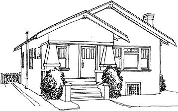 Architectural Style Example: California Bungalow California Bungalow --The