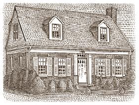 Architectural Style Example: Cape Cod Cape Cod Some of the first houses built in the United States