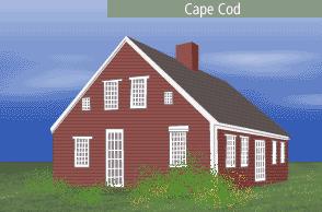 The original colonial Cape Cod homes were shingle-sided, one-story cottages with no dormers.