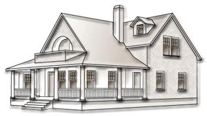 Architectural Style Example: Shingle Shingle -- This American style originated in cottages along the trendy, wealthy Northeastern coastal towns of Cape Cod, Long Island, and
