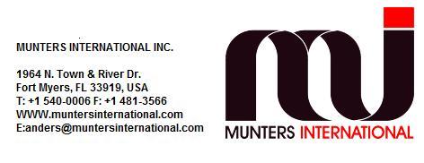 You are always welcome to contact your nearest Munters representative for assistance. Munters Europe AB, HumiCool Division, Kung Hans Väg 8, P O Box 434, SE-191 24 Sollentuna, Sweden.
