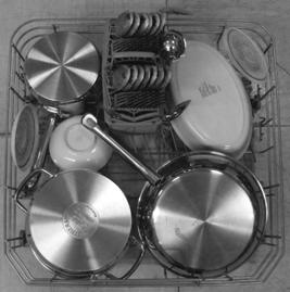 Pots, pans and their covers must be