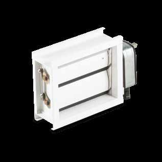 ALUMINUM DAMPERS Marine-grade, powder-coated aluminum frames and louvers 316SS hardware Electric or manual