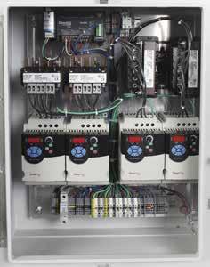 All controls come standard with fire system shutdowns. Threephase systems can also have fire damper control. Interface with central monitoring systems is optional.