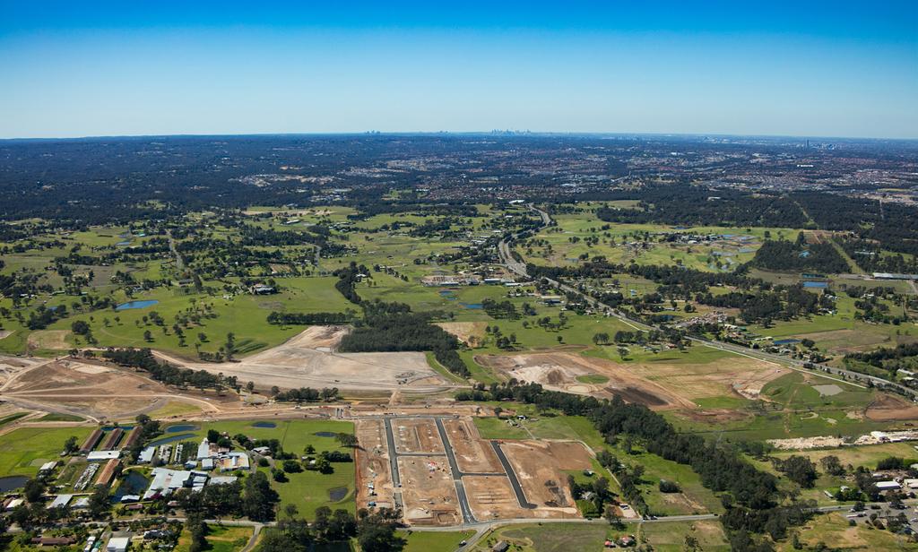 New Airport at Badgerys Creek 38.3km 13. Future Cudgegong Road Station 6.7km 14. Sydney Business Park 11.6km 15 15. Riverstone High School 4.2km 16. Norwest Christian College 4.