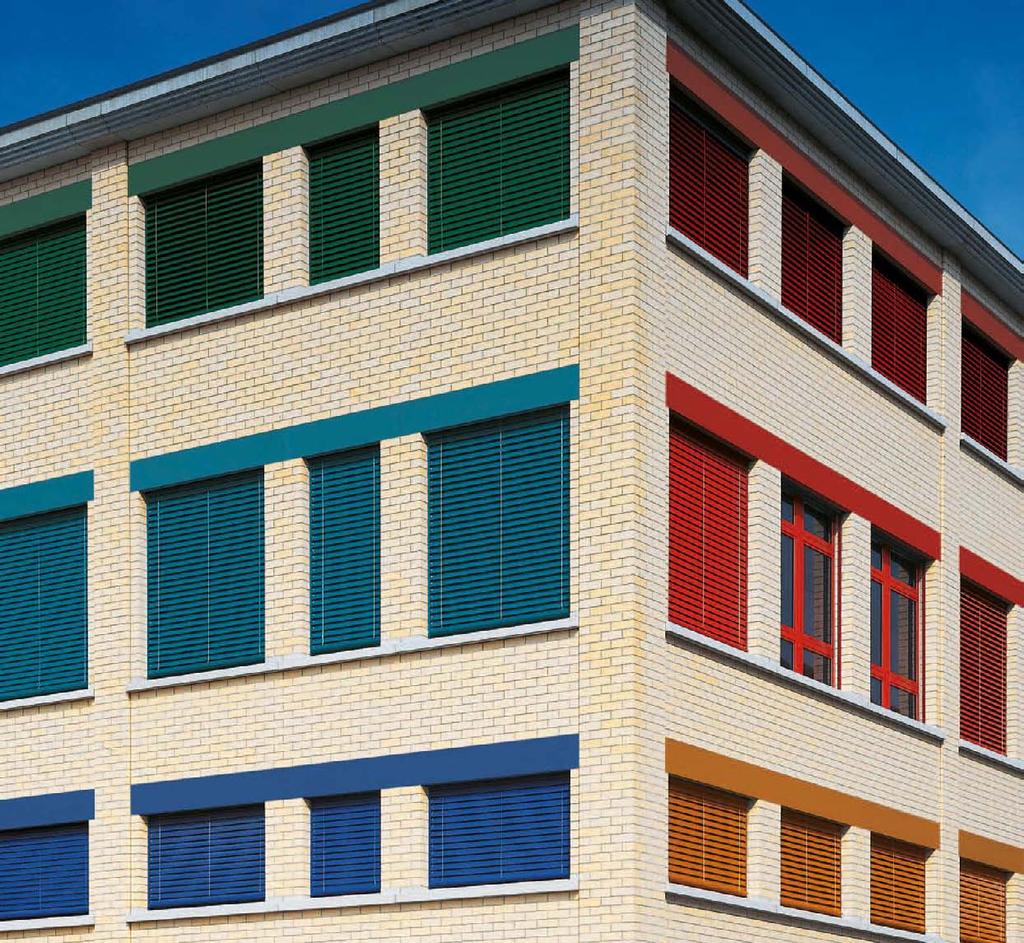Bringing colour into your life Selection of colours Schenker blinds can be selected in a comprehensive range of attractive colours.