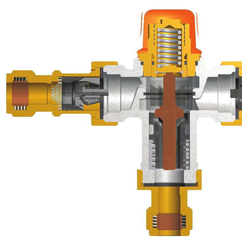 DN20 MIX OUTLET IMAGE 1 GENERAL ARRANGEMENT DRAWING OPERATING DESCRIPTION Hot and cold water is supplied to each side of the valve respectively.