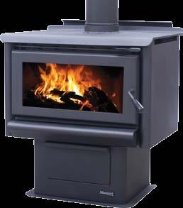 Heats small to medium sized areas Efficiently heats areas up to 190m 2 6mm steel firebox for durability Lined with masonry fire bricks and a steel baffle for efficient