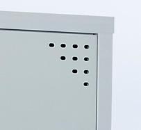 *Single door and 2 door have ventilation perforation holes A wide variety of locker