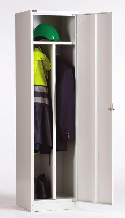 Left and right sections are fitted with a coat hook Clean & Dirty Locker CODE: LCD7088