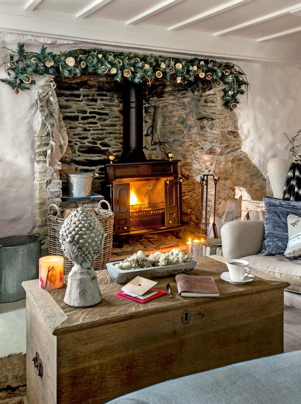 fireplace is the perfect spot for a woodburner