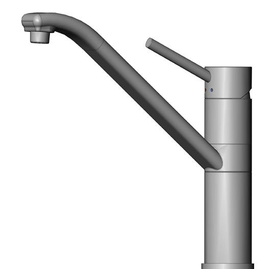 3. Tap operation Classic mixer tap Lifting the lever up will increase the flow rate and lowering the lever will decrease the flow rate.