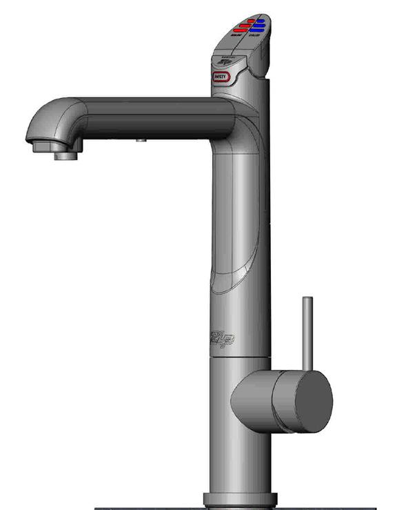 3. Tap operation All-in-One tap (for functionality other then the mixer tap operation, see Classic models) The top of the All-in-One tap is operated in the same manner as a Classic HydroTap G4.