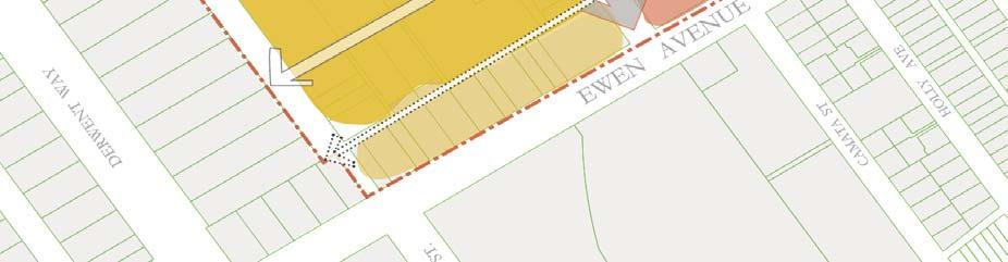 A mix of residential uses is proposed west of Mercer Street.