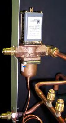 WATER VALVE ADJUSTMENT All PWC units come equipped with an automatic pressure regulated water valve which controls the condenser water flow rate.