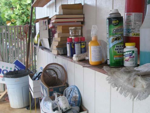 Eliminate Clutter Box up everything not needed regularly and store it.