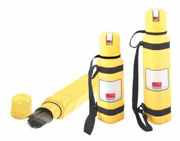 Phoenix Safetube storage containers for welding rods Industrial storage containers Safetube for welding rods, waterproof. Colour yellow. The Safetube is available for electrodes of 350 mm or 450 mm.