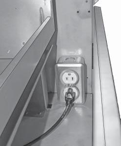 The unit is supplied with a stainless steel fl ex line to allow the appliance to be disconnected for service.