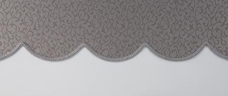 highest point of scallop) and include decorative trim.
