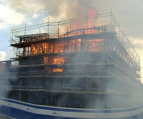 4. Disadvantages of Timber Frame Timber Frame Buildings Numerous site fires: Very rapid fire spread