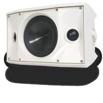 With dual voice coil woofers in five- and six-inch variations and two tweeters on angled baffles, a single enclosure can be placed