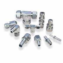 Tube Fittings Available in both metric (3-25mm) and US (3/16-1 ) systems Easy to