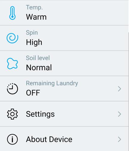 other options such as Temperature Spin and Soil level.