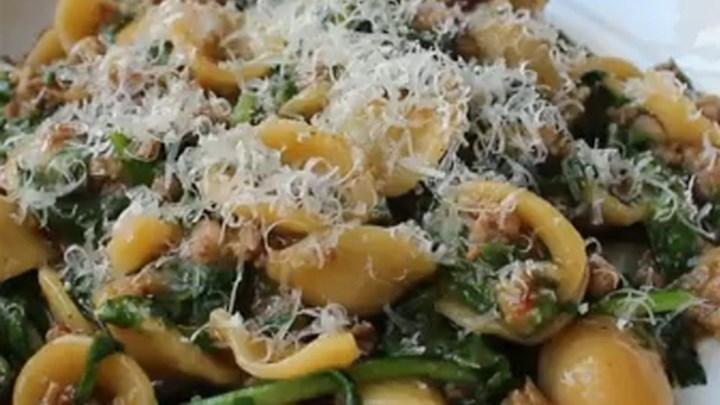 Get Cooking! Orzo with Parmesan and Basil Orecchiette Pasta 2 tbsp. Olive Oil ½ Onion, Diced 8 oz.