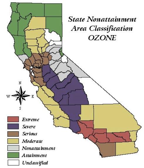 42 California Nonattainment Area