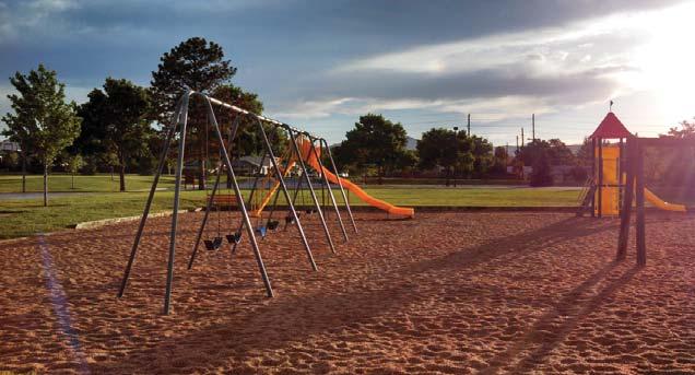 Carmody Park Master Plan 5 - EXISTING CONDITIONS ASSESSMENT AND RECOMMENDATIONS PLAY AND PLAYGROUNDS The park currently has one playground that is approximately 9,000 SF in size with well-aged play