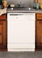 Spacemaker Under-the-Sink Dishwashers Spacemaker Under-the-Sink Dishwasher GSM2100GWW White on white GSM2100GCC Bisque on bisque ENERGY STAR -qualified 5 cycles/12 options Two wash levels Pots & Pans