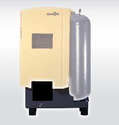 At the heart of the system is a stainless steel plate heat exchanger with an integrated condensate separator.