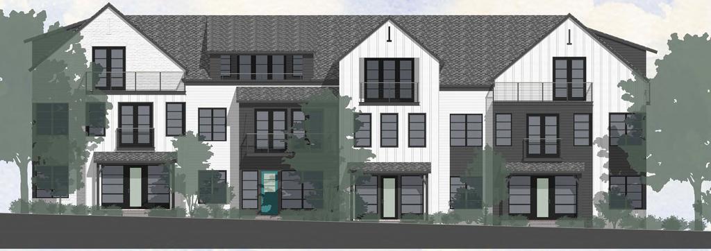 4 Unit Rowhome - Conceptual Front Elevation