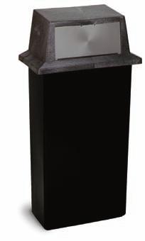 Gray or Red SANITATION & MAINTENANCE WASTE RECEPTACLES WALL HUGGERS & LIDS All Wall Hugger models can be wall mounted or used free standing Built of durable