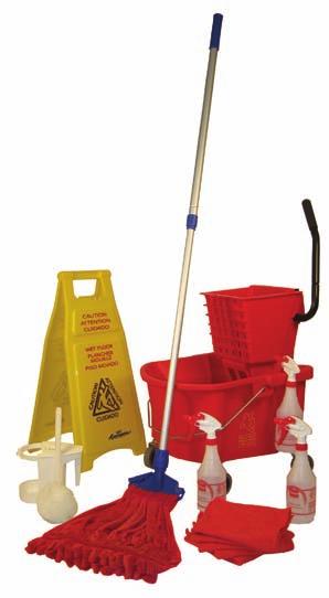 Unibody (one-piece design), with side-press wringer Yellow, Bronze, Blue, Green, Red CAUTION FLOOR SIGNS & CONES 352-119 Easel-type floor sign